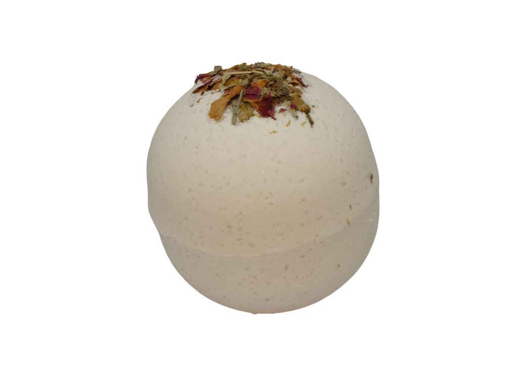 Bath Bomb Lemongrass -Lemon Myrtle - Round add a luxurious touch to your bath with our range of Aromatherapy Bath Bombs with added Sweet Almond Oil. Essential Oil Blend of Lemongrass, Lemon Myrtle.
