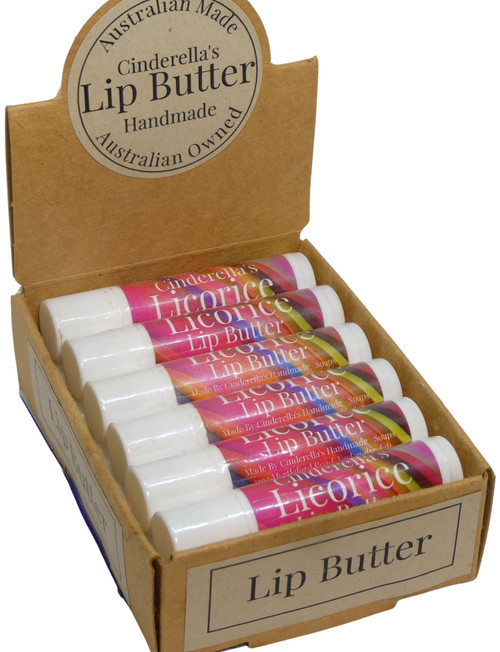 Lip Butter Licorice.
Keep your lips hydrated, soft, and protected all day with our luxurious Lip Butter.
