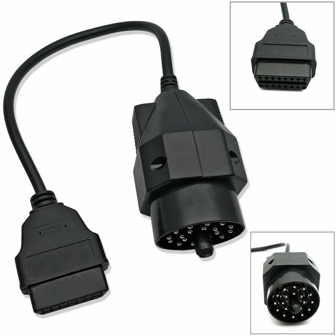 Round 20 Pin Port to 16 Pin OBD2 Adapter Cable for BMW - Performance Chip  Tuning