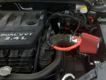 RED For 2007-2010 Dodge Avenger 2.4L L4 Air Intake System Kit Filter 