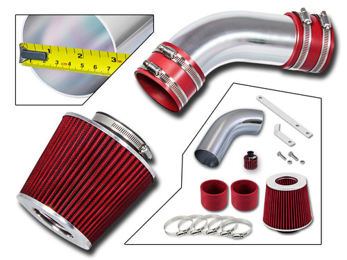 Sport Air Intake System for Audi A4 (2002-2005) with 3.0L SFI V6 Engine Red 