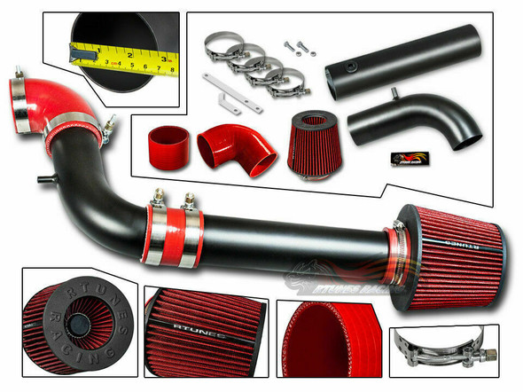Cold Air Intake for Chevy S-10/GMC Sonoma (1997-2003) 2.2L L4 Engine Black
