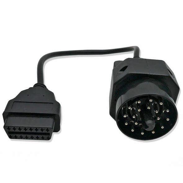 Round 20 Pin Port to 16 Pin OBD2 Adapter Cable for BMW