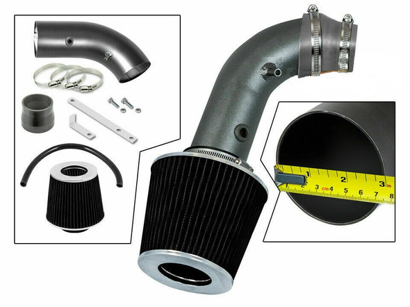 Ram Air Intake For Chevrolet Aveo (2004-2008) Daewoo Lanos (2000-2002) with  1.5L 1.6L Engine Black 