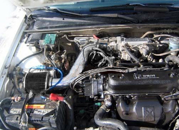 Performance Air Intake for Honda Accord DX/LX/EX/EX-R/SE (1990-1993) with 2.2L Engine Black