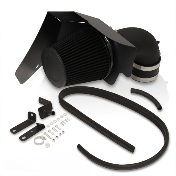 Performance Air Intake W/Heat Shield for Cadillac CTS-V (2009-2015) with 6.2 V8 Engine Black 