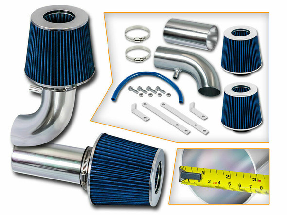 Blue Cold Air Intake for Ford F150/Bronco (1988-1996) 5.0L/5.8L V8 Engines (F150s & Broncos with No MAF sensor only) 