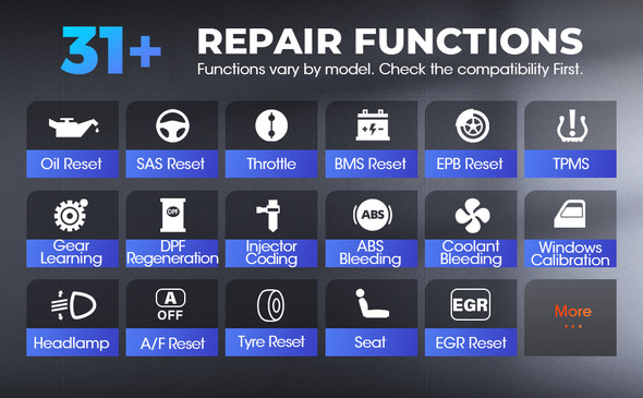 Pro Bi-directional Test OBD2 Bluetooth Automotive Diagnostic Tablet Scanner Tool ECU Coding