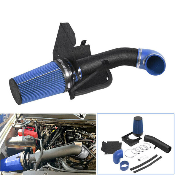 Cold Air Intake for GMC/Chevy (1999-2006) V8 4.8L/5.3L/6.0L Engines Black Coated Blue