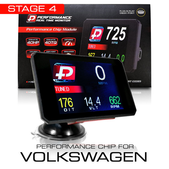 Stage 4 Performance Chip Module OBD2 +LCD Monitor for Volkswagen 2006+