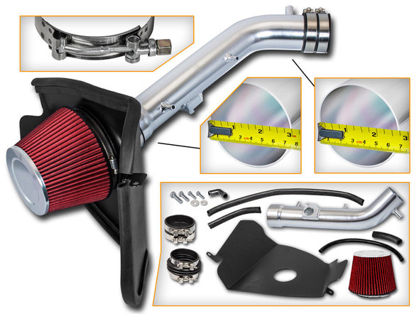 Cold Air Intake Kit for Toyota 4-Runner (1999-2004) with 3.4L V6 Engine Red 