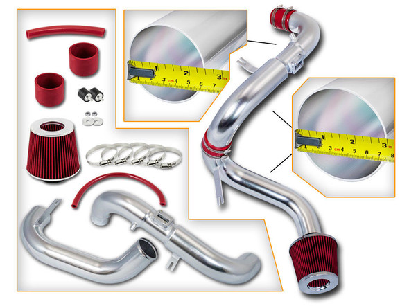 Cold Air Intake Kit for Honda Civic EX/LX/DX (2006-2011) with 1.8L 4 Cylinders SOHC Engine Red