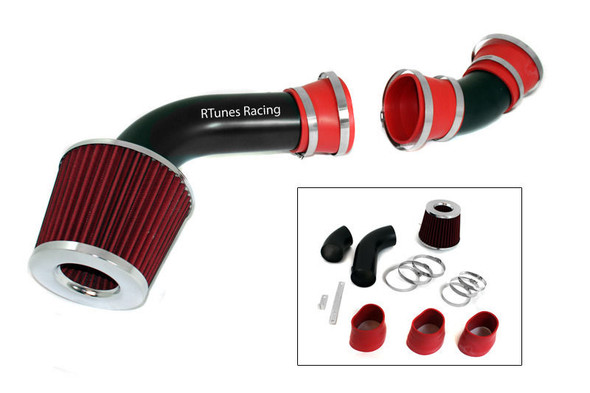 Cold Air Intake Kit Matte Black/Red  for Chevrolet C/K 1500 (1996-1999) with 5.0L / 5.7L  V8 Engine