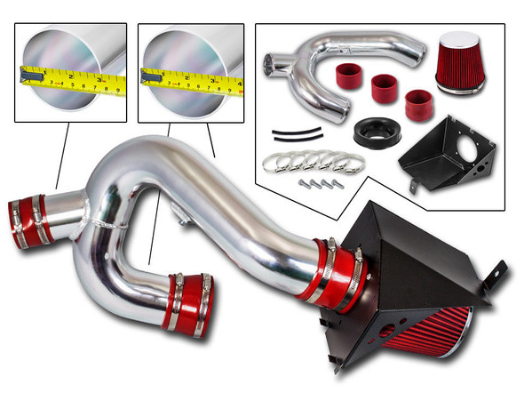 Cold Air Intake Kit  for Ford F150 (2012-2014) with 3.5L V6 EcoBoost Engine Red