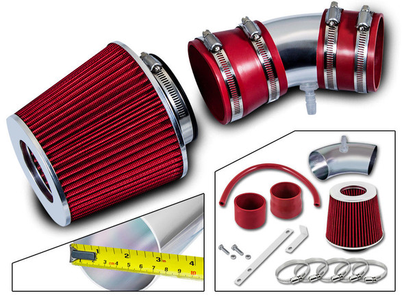 Sport Ram Air Intake Kit for Chevrolet Equinox (2005-2008) with 3.4L V6 Engine Red 