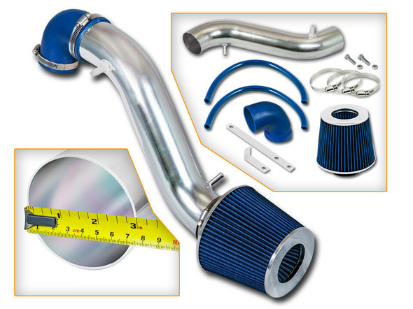 Blue Cold Air Intake for 1993-1998 Jeep Cherokee 4.0L Inline-6 Engine