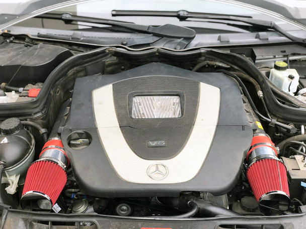 Cold Air Intake for Mercedes Benz C300 C350 (2008-2012) 3.0L 3.5L V6 Engines Red