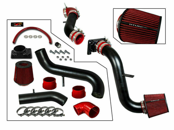 Cold Air Intake for Mitsubishi Galant (1999-2003) 2.4 L4 / 3.0L V6 Engines Red and Black