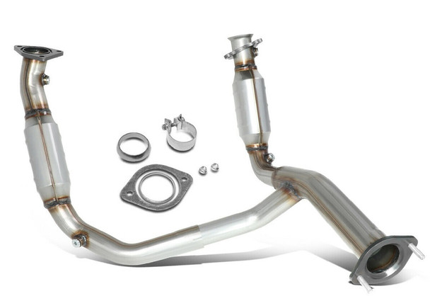 Exhaust Y-Pipe Catalytic Converter for Tahoe Yukon Suburban (2007-2009) with 4.8L 5.3L 6.0L Engines