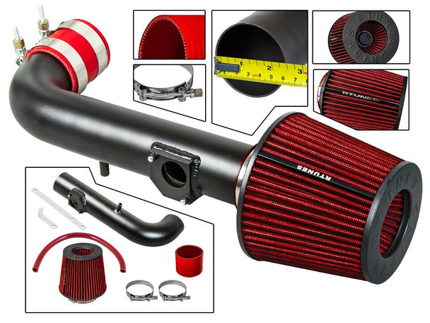 Performance Air Intake for Toyota Corolla (2000-2002) with 1.8L L4 Engine Red