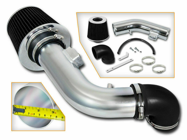 Short Ram Air Intake For Saturn Ion-1 /Ion-2 /Ion-3  (2005-2007) with 2.2L/ 2.4L Engines Black 