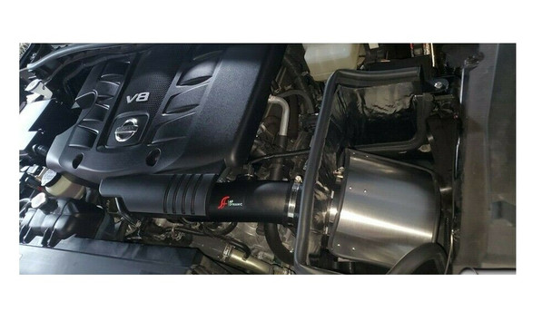 Performance Air Intake W/Heat Shield for Infinity QX56 (2011-2013) with 5.6L V8 Engine Black 