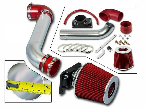 Cold Air Intake For Mitsubishi Galant (1999-2003) With 2.4L 4-cyl / 3.0 V6 Engines Red