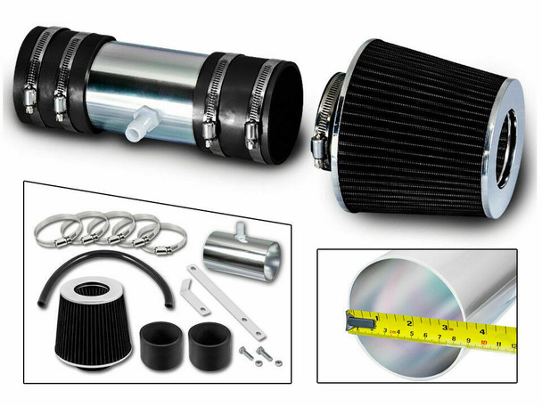 Short Ram Air Intake For Chevrolet Traverse (2009-2011) LS/LT/LTZ with 3.6L V6 DOHC Engine Black 