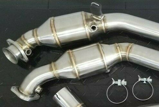 Decated Downpipes For Mercedes Benz  E63 CLS63 AMG RWD with 5.5L Biturbo Engine