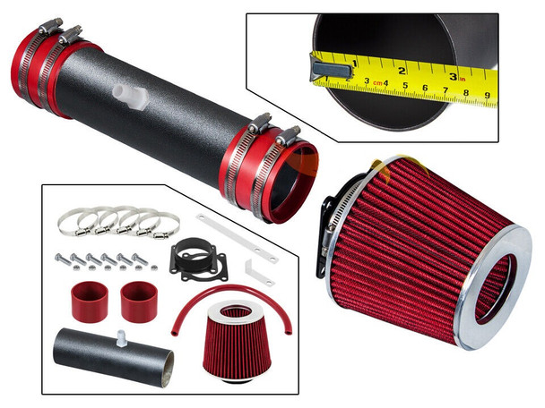 Short Ram Air Intake for Nissan Altima (2002-2006) with 3.5L V6 Engine Red 