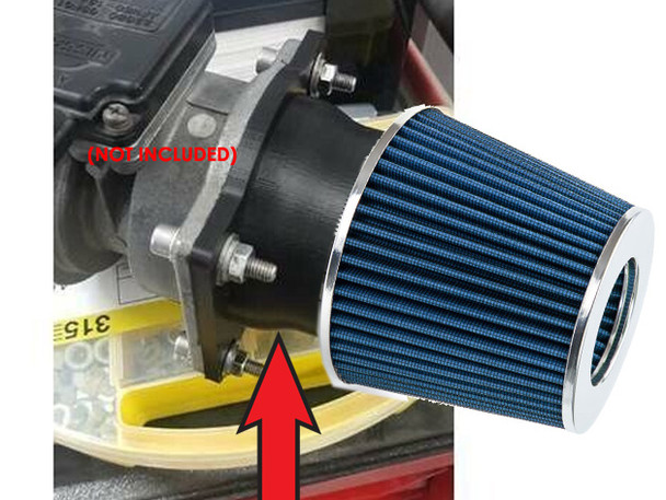 Short Ram Air Intake For Nissan 180SX  (1994-1997) (All Except G & Type S) (Black Top)