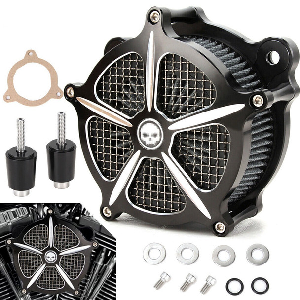 Air intake Filter Kit for Touring Electra Tri Street Glide Road King Ultra Limited