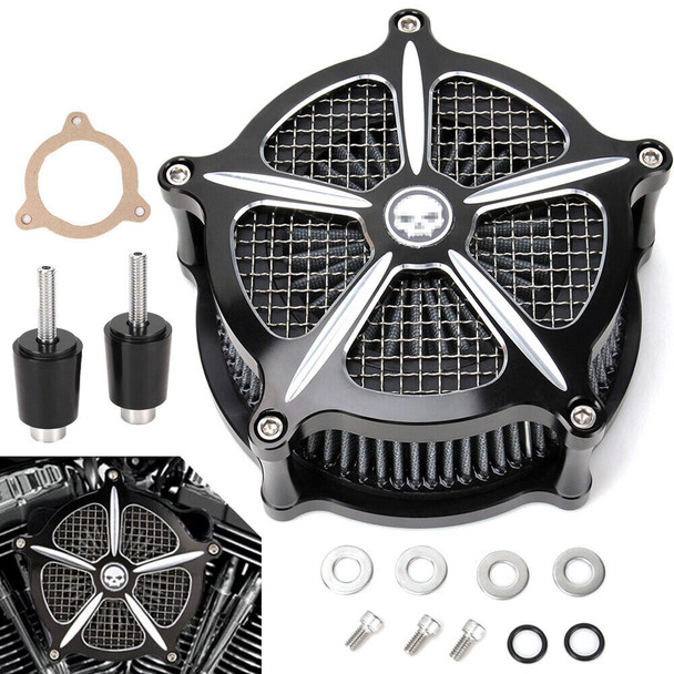 Air intake Filter Kit for Touring Electra Tri Street Glide Road King Ultra Limited