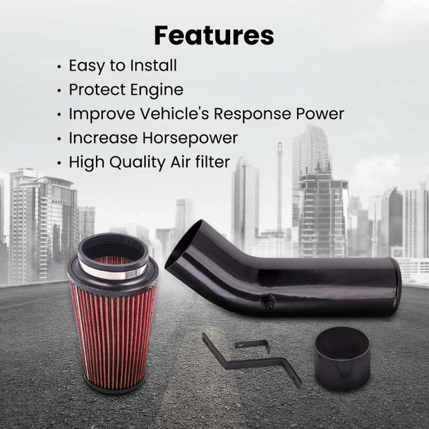 Performance Air Intake For Ford F-350 (1999-2003) PowerStroke 7.3L Diesel Engine Red 