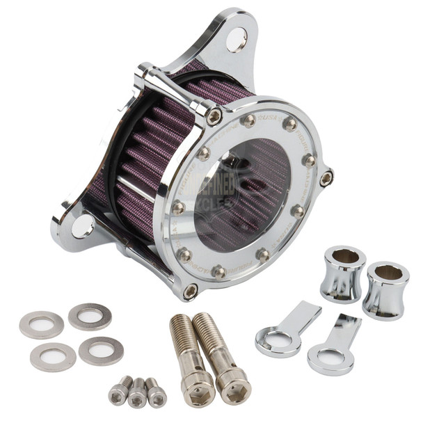 Chrome Air Intake Filter Kit for Harley Sportster 1200 XL883  Forty Eight  (1991-2021)