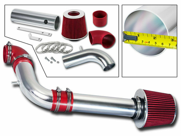Cold Air Intake for Chevy S-10/GMC Sonoma (1997-2003) 2.2L L4 Engine Red Filter