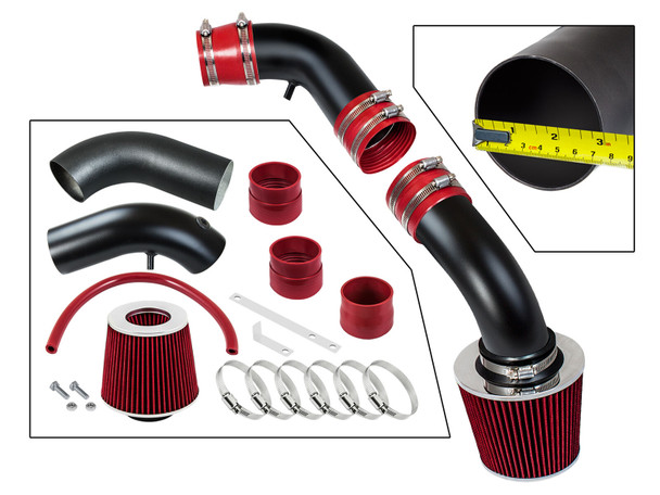 Cold Air Intake For Isuzu Rodeo 1996-1997 with  3.2L V6 Engine Red  