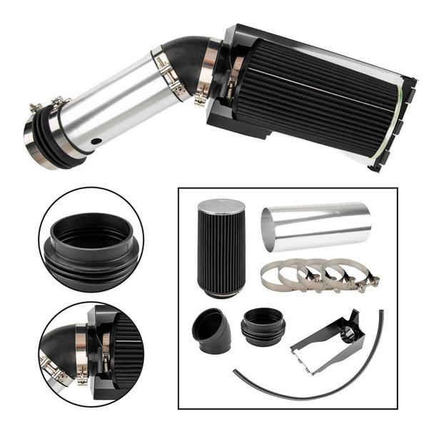 Cold Air Intake for Ford F250 F350 Super Duty Excursion (1999-2003) 7.3L Turbo Diesel Engine Black 