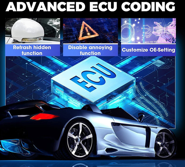 Pro Bi-directional Test OBD2 Bluetooth Automotive Diagnostic Tablet Scanner Tool ECU Coding