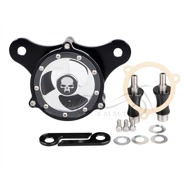 Air Cleaner Intake Filter Kit Skull Fangs for Harley Touring Electra Road Street Glide