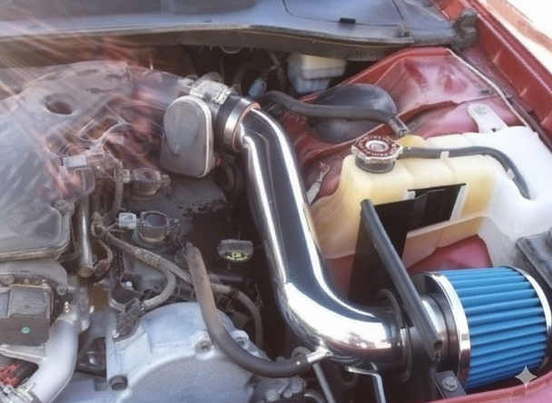 Cold Air Intake for Chrysler 300 Dodge Charger Challenger Magnum (2005-2010) 3.5L V6 Engine Red 