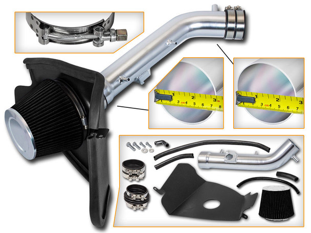 Cold Air Intake Kit for Toyota Tacoma (1999-2004) with 3.4L V6 Engine Black 