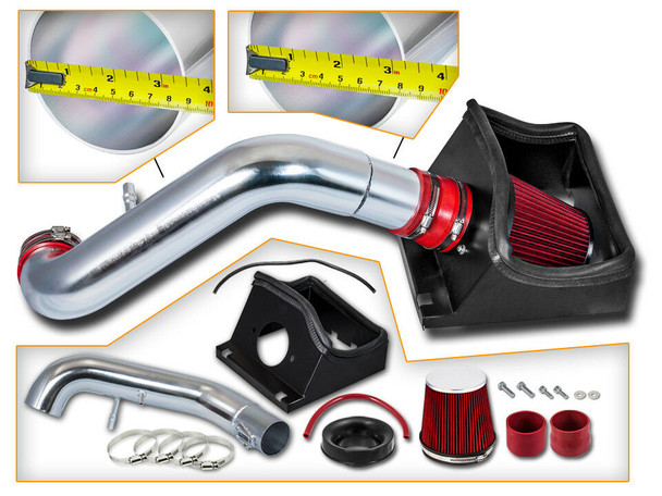 Red Cold Air Intake for 2011-2014 Ford F150 5.0L V8 Engine