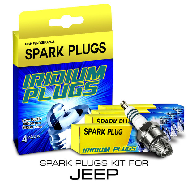 Iridium Performance Spark Plug Set for Jeep