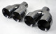 Quad Style Titanium Finish Exhaust Tips For Dodge Challenger (2008-2016)