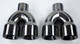 Quad Style Titanium Finish Exhaust Tips For Dodge Challenger (2008-2016)
