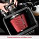 Cold Air Intake for Toyota Tacoma TRD (2012-2015) 4.0L V6 Engine Red Shield