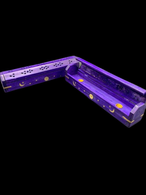 PURPLE SUN AND MOON INCENSE BOX IN112