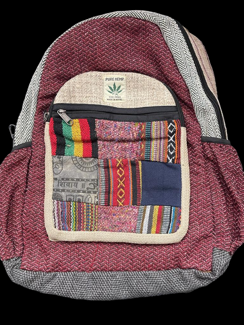 MULTI PATTERN HEMP BACKPACK BP13