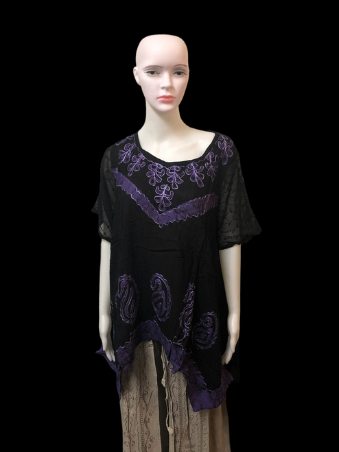 VISCOSE LEAF PATTERN SHIRT HGI94